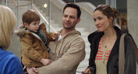 Caleb and Matthew Paddock, Nick Kroll and Rose Byrne in "Adult Beginners."