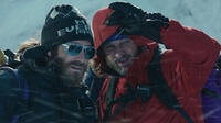Martin Henderson as Andy Harris and Clive Standen as Ed Viesturs in "Everest."