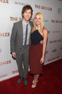 Thomas Middleditch and Mollie Gates at the California premiere of "The Bronze."