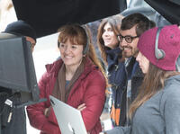 Marielle Heller on the set of "The Diary of a Teenage Girl."