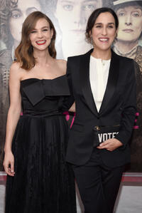 Carey Mulligan and director Sarah Gavron at the New York premiere of "Suffragette."