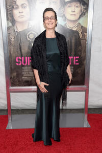 Doctor Helen Pankhurst at the New York premiere of "Suffragette."