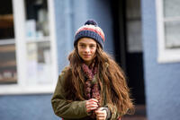 Raffey Cassidy as Molly Moon in "Molly Moon and the Incredible Book of Hypnotism."