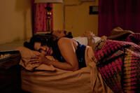 Sarita Choudhury as Jasleen and Ben Kingsley as Darwan in "Learning to Drive."