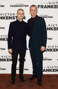Daniel Radcliffe and James McAvoy at the New York premiere of "Victor Frankenstein."