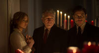 Jennifer Lawrence as Joy, Robert De Niro as Rudy and Edgar Ramirez as Tony Miranne in "Joy."