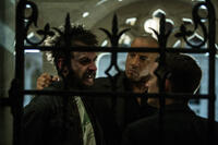 Joseph Gilgun as Ellic, Vin Diesel as Kaulder and Elijah Wood as Dolan the 37th in "The Last Witch Hunter."