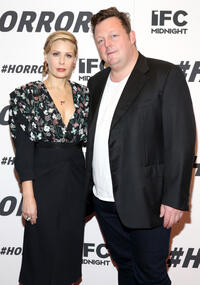 Director and writer Tara Subkoff and Urs Fischer at the New York premiere of "#Horror."