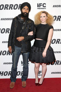 Waris Ahluwalia and Natasha Lyonne at the New York premiere of "#Horror."