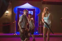 Tye Sheridan as Ben, Logan Miller as Carter and Sarah Dumont as Denise in "Scouts Guide To The Zombie Apocalypse."