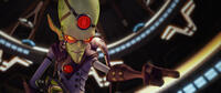 Dr. Nefarious voiced by Armin Shimerman in "Ratchet & Clank."