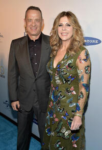 Tom Hanks and Rita Wilson at the New York premiere of "My Big Fat Greek Wedding 2."