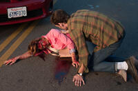 Ashley Greene as Evelyn and Anton Yelchin as Max in "Burying the Ex."