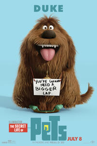 Character poster for "The Secret Life of Pets."