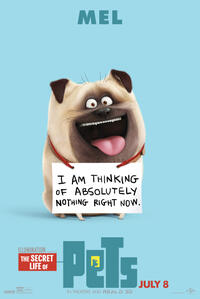 Character poster for "The Secret Life of Pets."