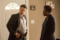 Shea Whigham as detective Holliston and Viola Davis as Lila in "Lila & Eve."