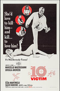 Poster art for "The 10th Victim".
