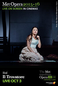 Poster art for "The Metropolitan Opera: Il Trovatore LIVE."