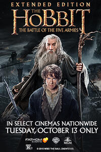 Poster art for "The Hobbit: The Battle of the Five Armies Extended Edition."