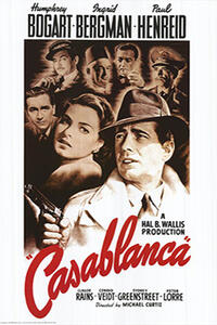 Poster art for "Casablanca."