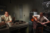 Bradley Whitford as Fred Rose and Tom Hiddleston as Hank Williams in "I Saw The Light."