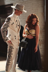 Tom Hiddleston as Hank Williams and Maddie Hasson as Billie Jean Jones in "I Saw The Light."