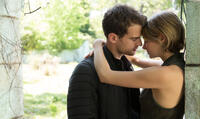 Theo James as Four and Shailene Woodley as Tris in "The Divergent Series: Allegiant."