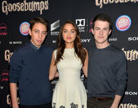Ryan Lee, Odeya Rush and Dylan Minnette at the New York premiere of "Goosebumps."