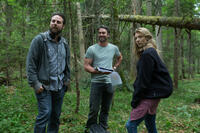 Director Jason Zada,Taylor Kinney as Aiden and Natalie Dormer as Sara in "The Forest."