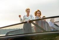 Joanna Lumley as Patsy and Jennifer Saunders as Edina in the film "Absolutely Fabulous."