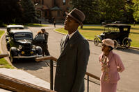 Stephan James as Jesse Owens and Shanice Banton as Ruth Solomon in "Race."