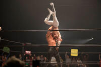 A scene from "The Masked Saint."