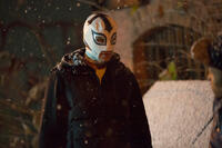 A scene from "The Masked Saint."
