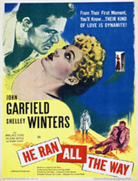 Poster art for "He Ran All The Way."