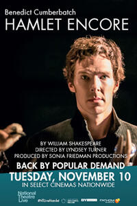 Poster art for "NT Live: Hamlet Encore."