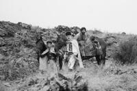 Mihai Comanoiu as Ionita, Teodor Corban as Costandin and Cuzin Toma Carfin in "Aferim."