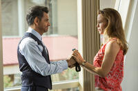 Eugenio Derbez as Dr. Nurko and Jennifer Garner as Christy in "Miracles from Heaven."