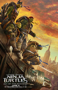 Poster art for "Teenage Mutant Ninja Turtles: Out of the Shadows."