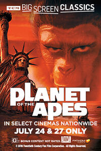 Poster art for "Planet of the Apes (1968) presented by TCM."