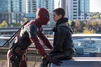 Ryan Reynolds as Wade and Brianna Hildebrand as Negasonic Teenage Warhead in "Deadpool."