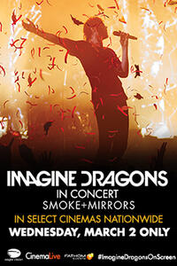 Poster art for "Imagine Dragons: Smoke + Mirrors Concert."