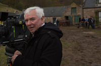 Director Terrence Davies on the set of "Sunset Song."