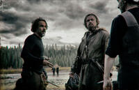 Alejandro Gonzalez Inarritu and Leonardo DiCaprio on the set of "The Revenant."