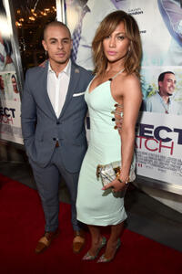 Beau Casper Smart and Jennifer Lopez at the California premiere of "The Perfect Match."