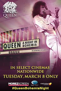 Poster art for "Queen: A Night in Bohemia."