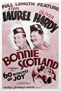Poster art for "Bonnie Scotland."
