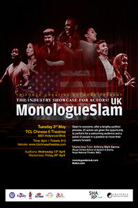 Poster art for "MonologueSlam."