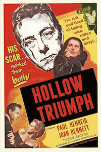 Poster art for "Hollow Triumph."