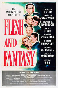 Poster art for "Flesh and Fantasy."