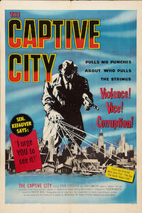 Poster art for "The Captive City."